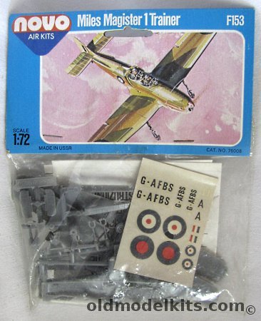 Novo 1/72 Miles Magister 1 Trainer - Bagged (ex Frog), F153 plastic model kit